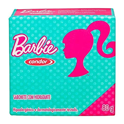 SABONETE INFANTIL EM BARRA HIDRATANTE BARBIE CONDOR CAIXA 80G