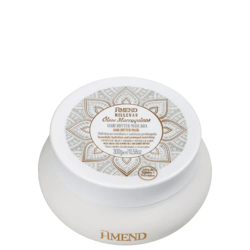 AMEND MILLENAR ÓLEO S MARROQUINOS HAIR BUTTER MÁSCARA CAPILAR 300G
