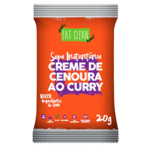 CREME DE CENOURA COM CURRY 20G EAT CLEAN