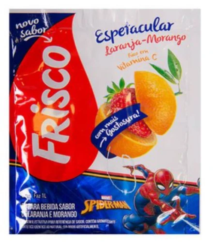 REFRESCO PÓ FRISCO 25G LARANJA COM MORANGO