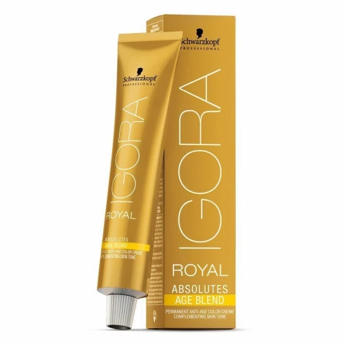 SCHWARZKOPF PROFESSIONAL - IGORA ROYAL ABSOLUTES AGE BLEND - 8-140 LOURO CLARO CINZA BEGE 60G