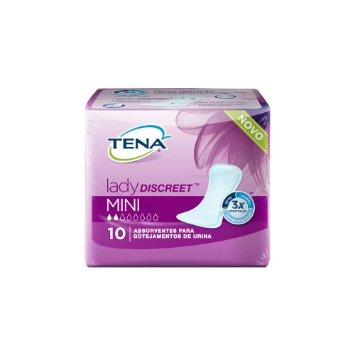 ABSORVENTE TENA LADY DISCREET MINI 10 UNIDADES