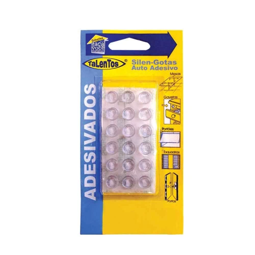 SILEN GOTAS 4X11MM 4902 18 PEÇAS TRANSPARENTE