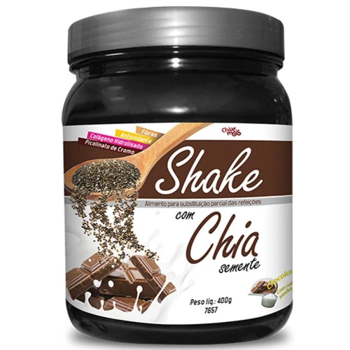 CHIA SHAKE 400G CHOC SOLUV V12 7657 CHÁ MAIS