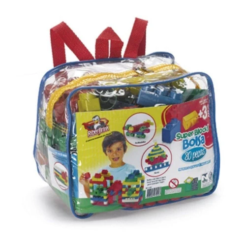BRINQUEDO RIBERBRINK SUPER BLOCK BOLSA 80PCS GRD