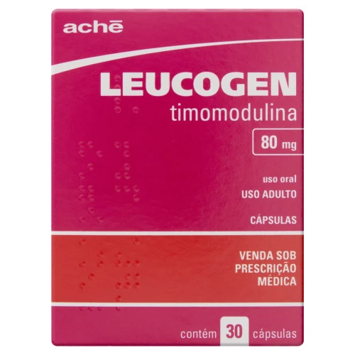 LEUCOGEN 80MG ACHÊCAIXA 30 CÁPSULAS