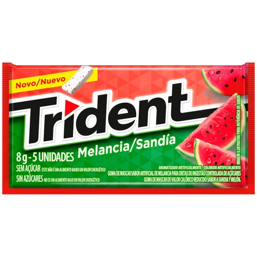GOMA DE MASCAR TRIDENT MELANCIA