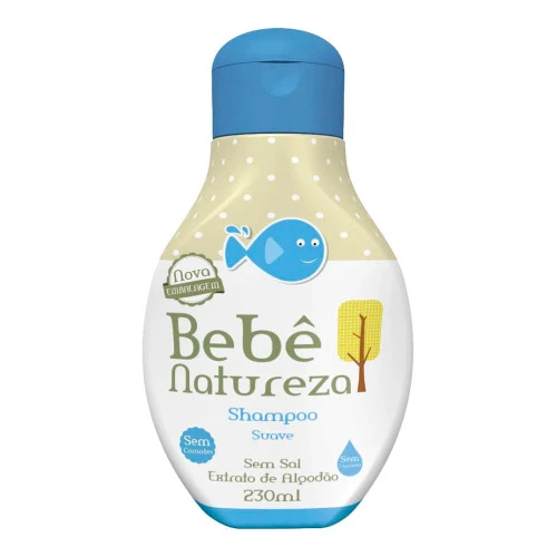 SHAMPOO INFANTIL BEBÊ NATUREZA SUAVE 230ML