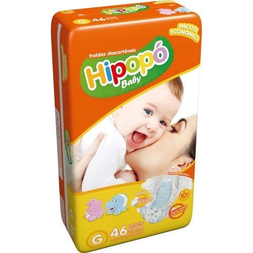 FRALDA HIPOPO BABY ECON COM 46 G