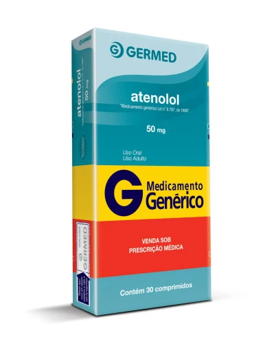 ATENOLOL 50 MG 30 COMPRIMIDOS GERMED PHARMA GENÉRICO