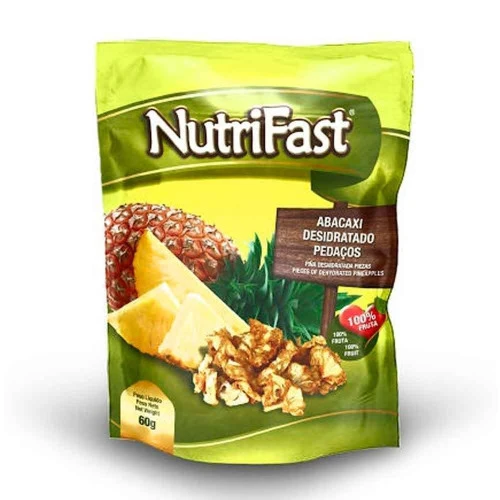 ABACAXI DESIDRATADO PEDAÇOS 100 FRUTAS NUTRIFAST