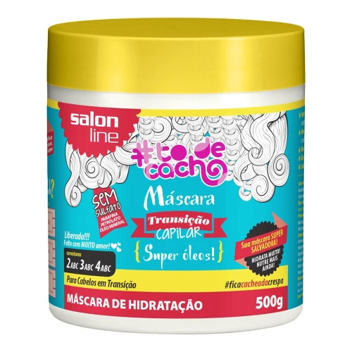 MÁSCARA DE HIDRATAÇÃO SALON LINE TODECACHO TRANSIÇÃO CAPILAR 500G