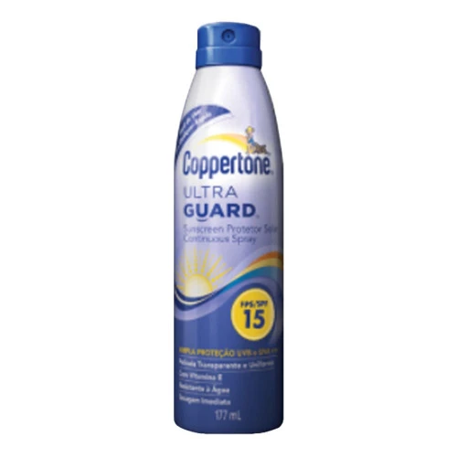 PROTETOR SOLAR SPRAY COPPERTONE ULTRAGUARD FPS 15 177ML