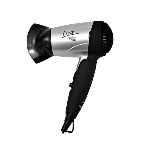 SECADOR DE CABELO PARA VIAGEM MINI 1500 DOBRÁVEL PRATA LIZZ