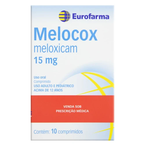 MELOCOX 15MG EUROFARMA CAIXA 10 COMPRIMIDOS
