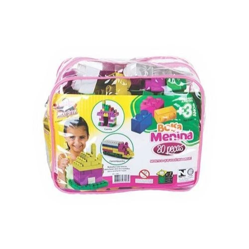 BRINQUEDO RIBERBRINK BOLSA MENINA 80 PCS GDE