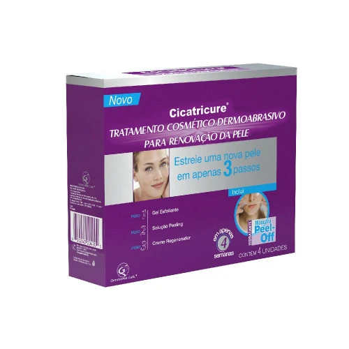 CICATRICURE TRATAMENTO DERMOABRASIVO 4 UNIDADES
