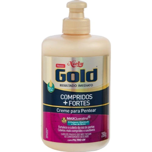 CREME PARA PENTEAR NIELY GOLD COMPRIDOS + FORTES 280G