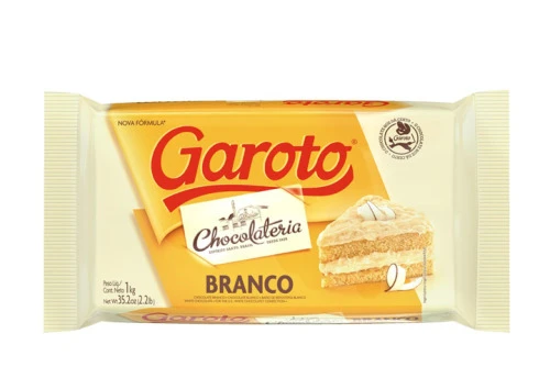 COBERTURA GAROTO CHOCOLATE BRANCO 1KG