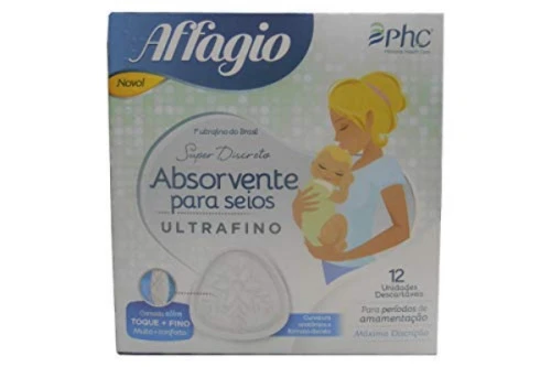 ABSORVENTE SEIOS AFFAGIO ULTRAFINO COM 12 UN