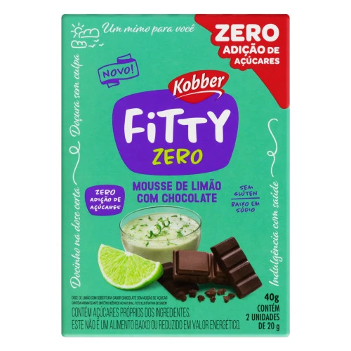 PACK DOCE MOUSSE DE LIMÃO COM CHOCOLATE FITTY CAIXA 40G