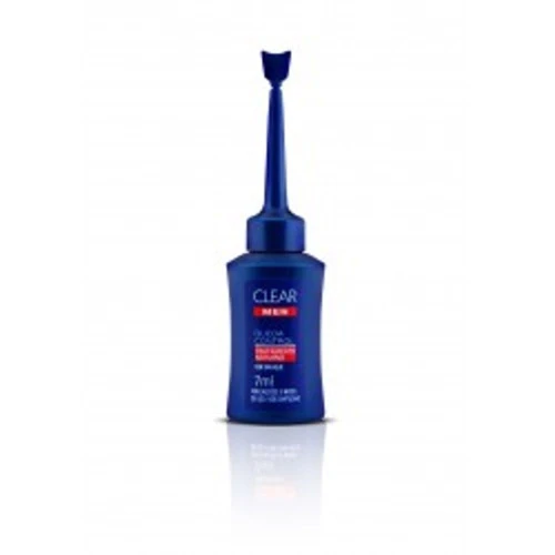 AMPOLA CLEAR MEN QUEDA CONTROL MASCULINO 7 AMPÔLAS DE 7 ML CADA