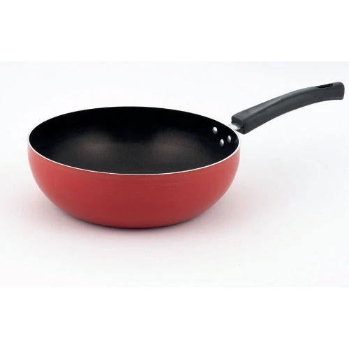 FRIGIDEIRA WOK Nº 24 VERMELHA SEM TAMPA MEGA