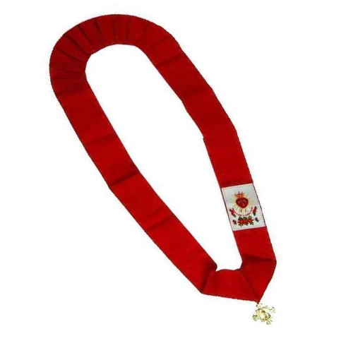 FITA PRONTA ZELADOR BENTINHO BORDADO CHAMALOTE CRUZ MEDALHA APO006