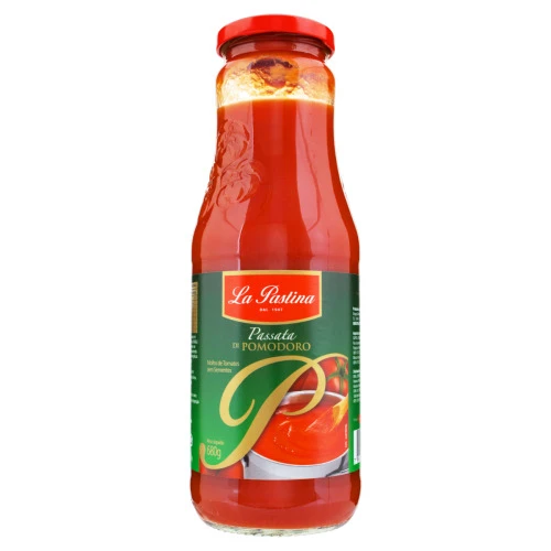 MOLHO DE TOMATE PASSATA LA PASTINA VIDRO 680G