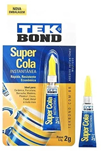 COLA SUPER TEK BOND 2G EMBALAGEM COM 12 UNIDADES