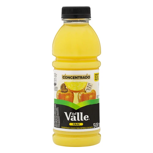 SUCO CONCENTRADO CAJU DEL VALLE GARRAFA 500ML