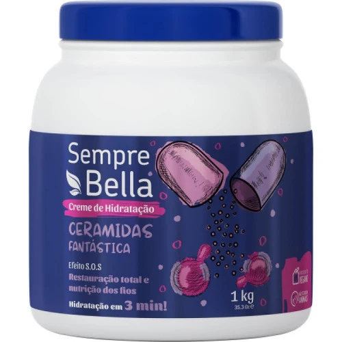 CR DE HIDRATAÇÃO SEMPRE BELLA CERAMIDAS FANTASTICA 1KG