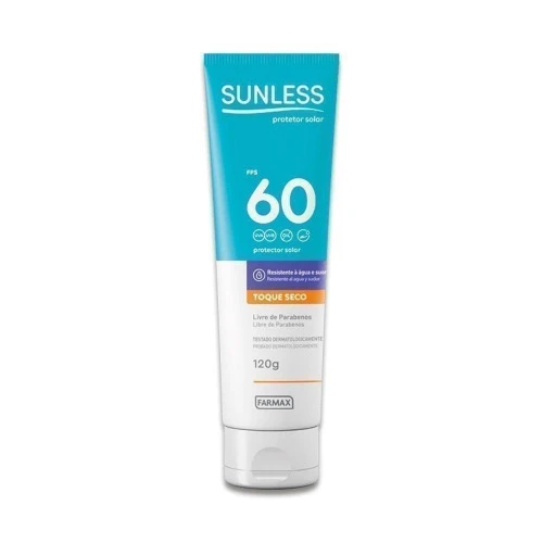 PROTETOR SOLAR SUNLESS OIL FREE FPS60 120G - FARMAX