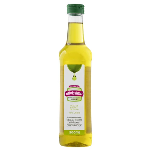 ÓLEO DE BAGAÇO DE OLIVA TIPO ÚNICO OLIVÍSSIMO GARRAFA 500ML