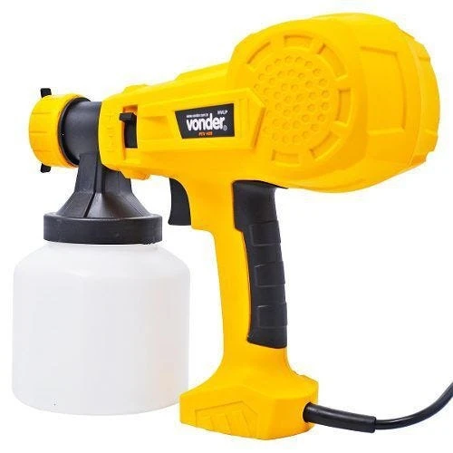 PISTOLA PINTURA E PULVERIZAR ELETRICA 400W PEV400 VONDER AMARELO 220V 1699424