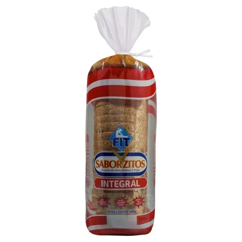 PÃO INTEGRAL SABORZITOS FIT PACOTE 400G