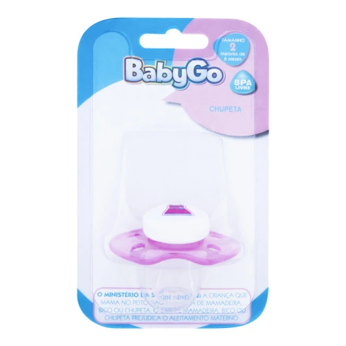 CHUPETA ORTODÔNTICA ROSA PINK BABYGO Nº 2