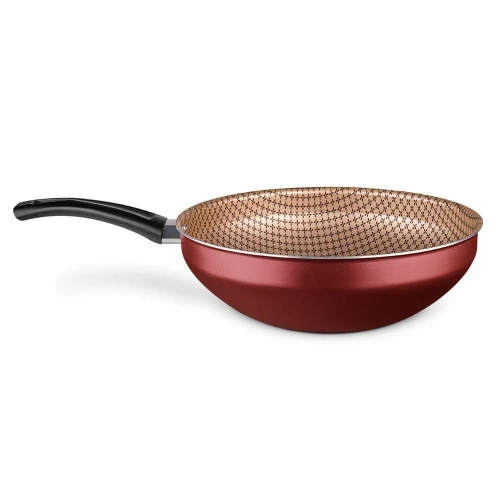 FRIGIDEIRA WOK FLORA 28CM CEREJA MTA 8905