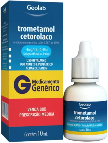 TROMETAMOL CETOROLACO 4MG SOL OFT FR