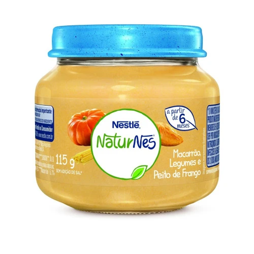 PAPINHA NESTLÉ NATURNES MACARRÃO, LEGUMES E PEITO DE FRANGO 115G