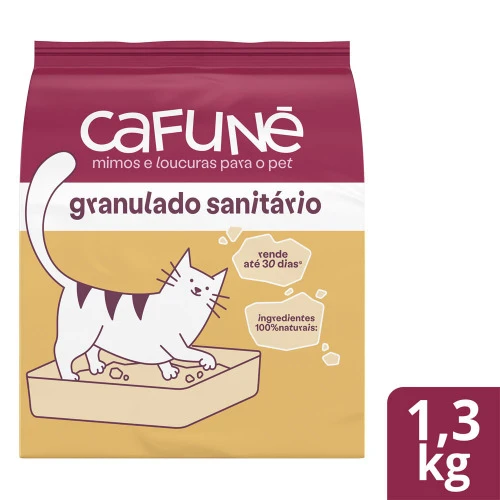 GRANULADO SANITÁRIO GATO CAFUNÉ 1 3KG