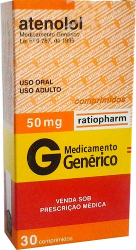 ATENOLOL 50MG CAIXA 30 COMP