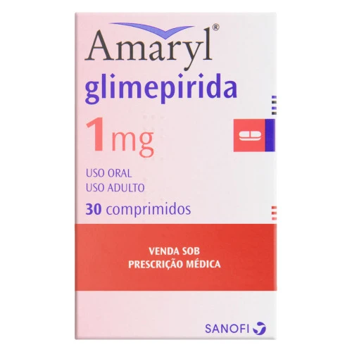 AMARYL 1MG SANOFI CAIXA 30 COMPRIMIDOS