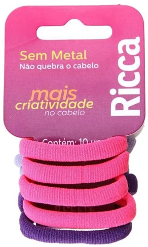 ELASTICO RICCA COLORS SEM METAL 15MM RICCA