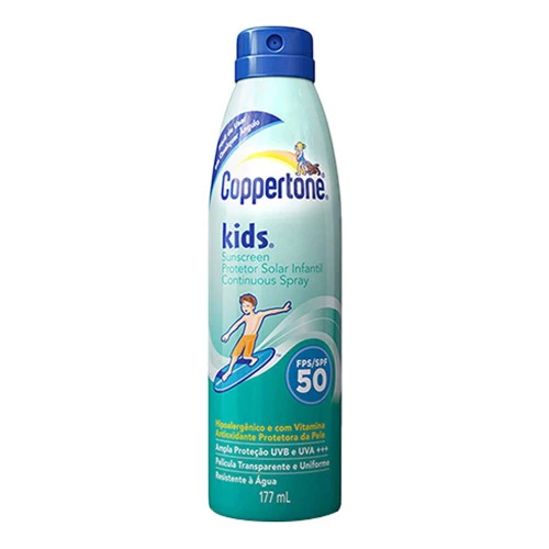 PROTETOR SOLAR COPPERTONE KIDS CONTINUOUS SPRAY FPS 50 177ML