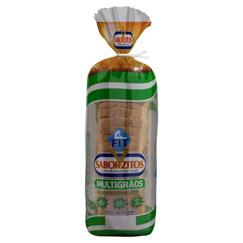 PÃO INTEGRAL MULTIGRÃOS SABORZITOS FIT PACOTE 400G