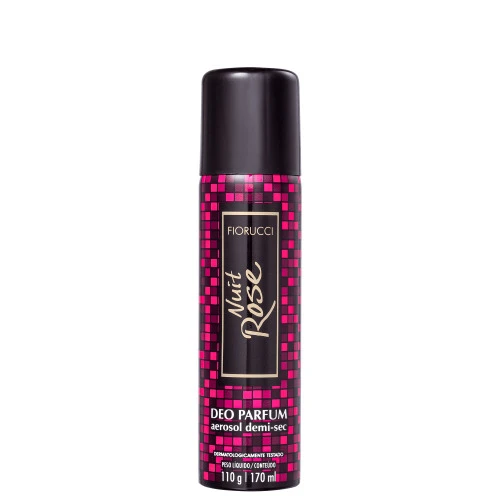 DESODORANTE AEROSOL FIORUCCI NUIT ROSE 110G/170ML