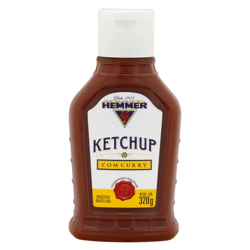 KETCHUP COM CURRY HEMMER SQUEEZE 320G