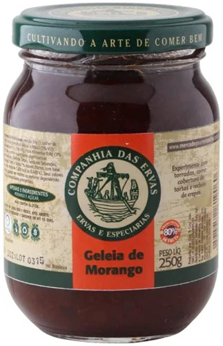GELÉIA DE MORANGO COMPANHIA DAS ERVAS
