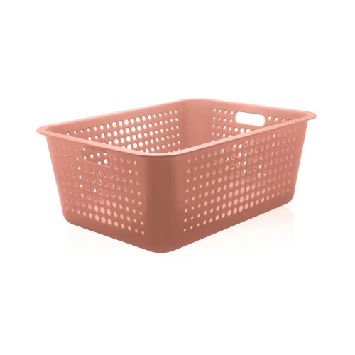 CESTA ORGANIZADORA PLÁSTICO 40L TERRACOTA OU